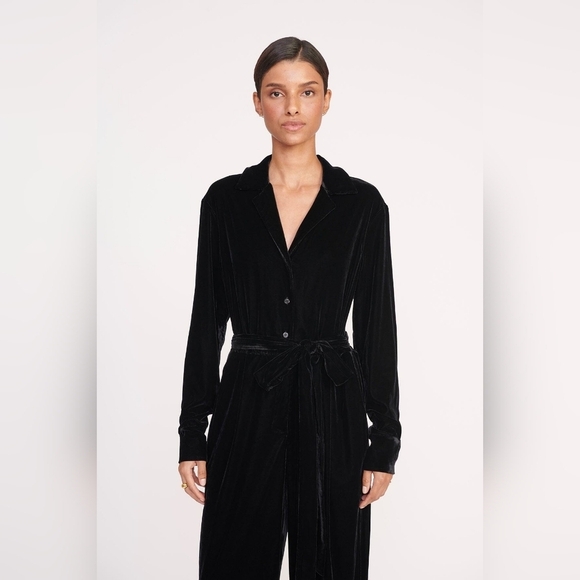 Staud ELIJAH JUMPSUIT BLACK - Picture 3 of 9